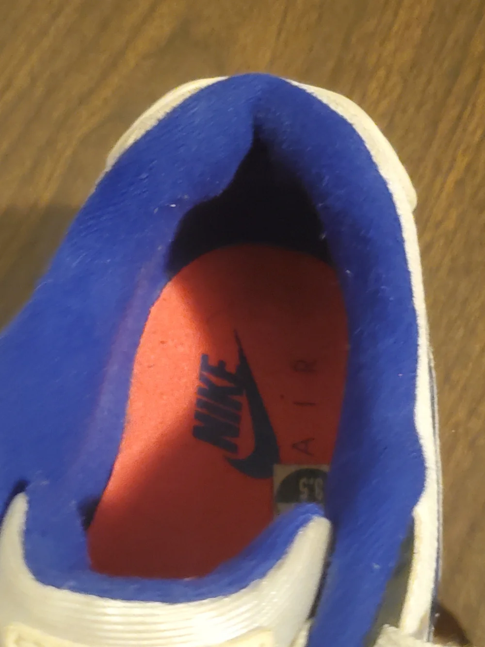 Nike White Blue Coral Accent Men's Sneakers